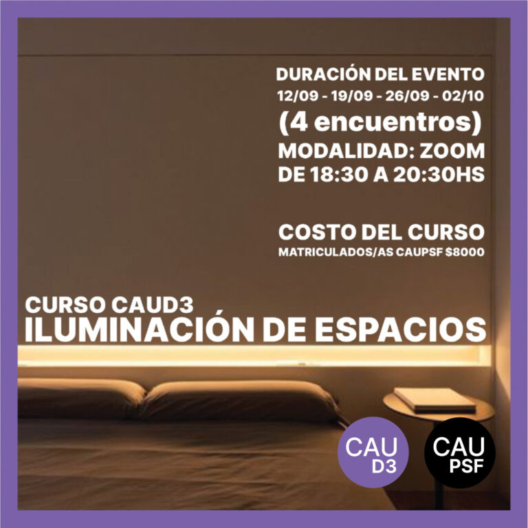 CURSO CAU D3 Iluminación de espacios